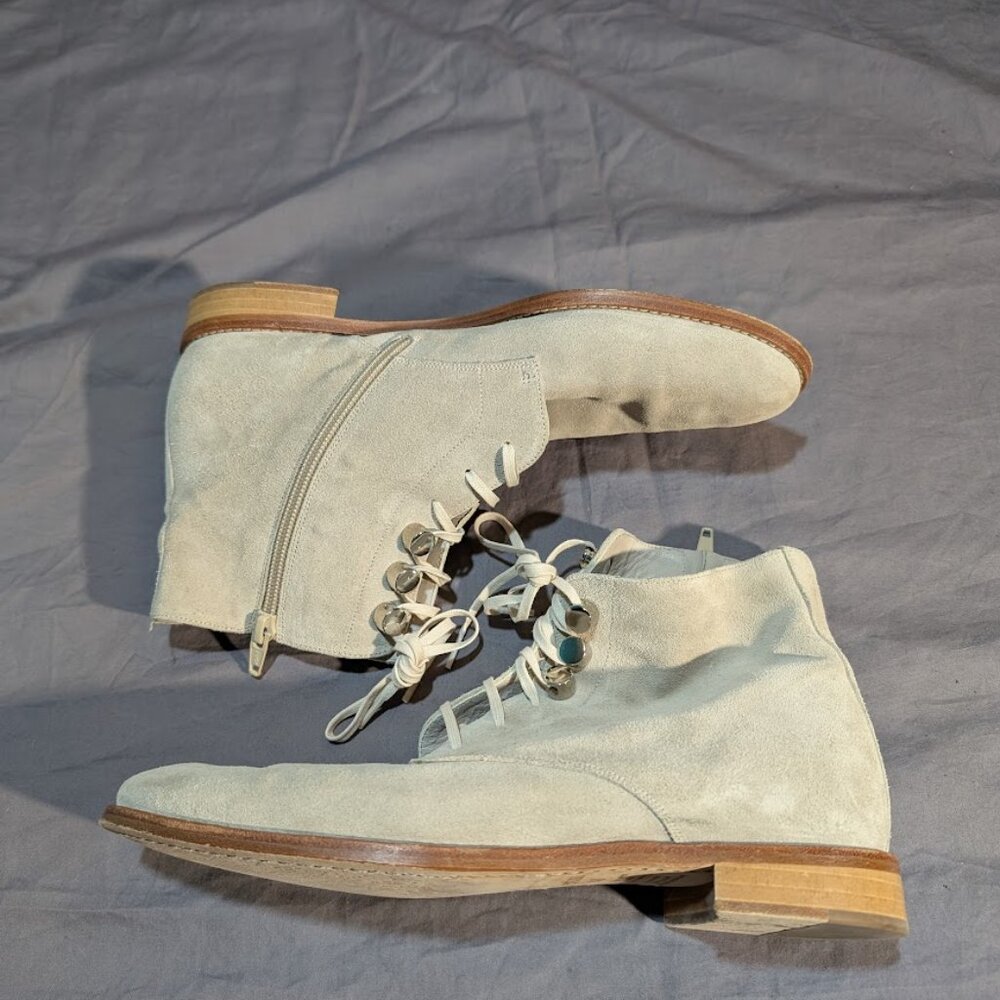 PERTINI Handmade in Spain ALL LEATHER Low heel Boss-Lady Minimalist Boot Sz 40 - Picture 7 of 8